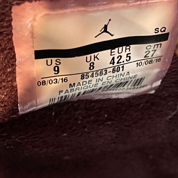 Size 9 - Men’s Nike Jordan Westbrook 0.2 night maroon shoes - Picture 7 of 7